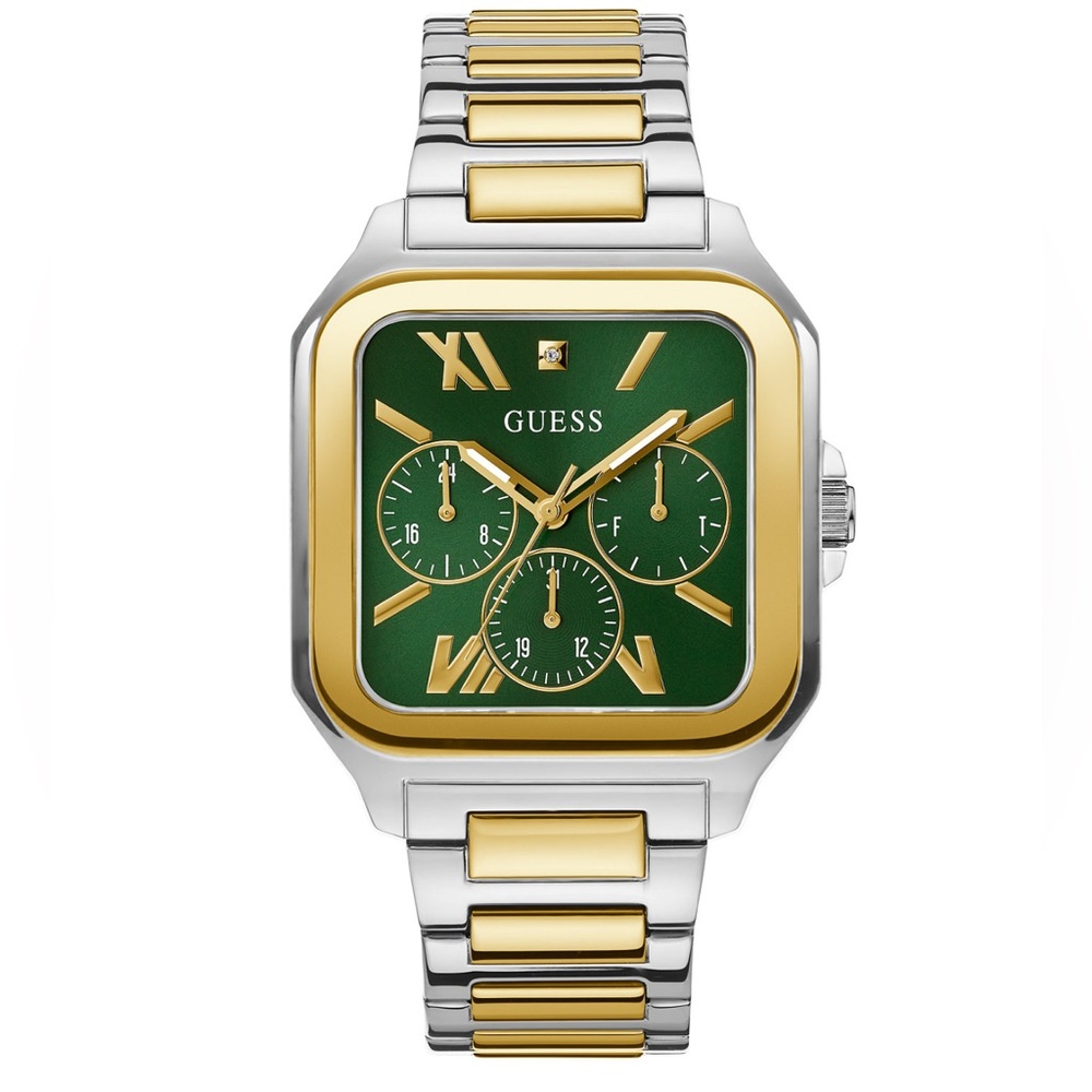 GUESS Men's Multi-Function Two-Tone Stainless Steel Watch 42mm